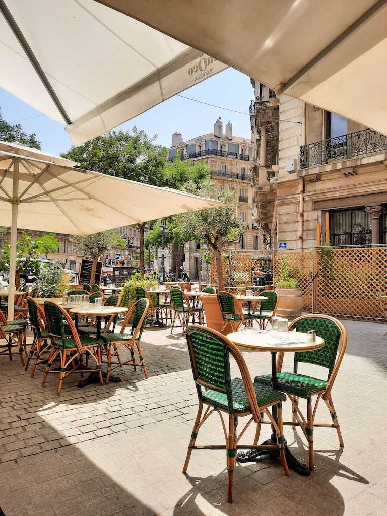 restaurant en terrasse Marseille centre