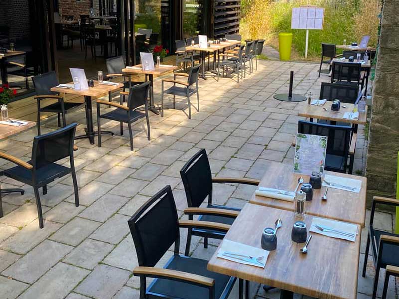 terrasse restaurant des remparts à Lille