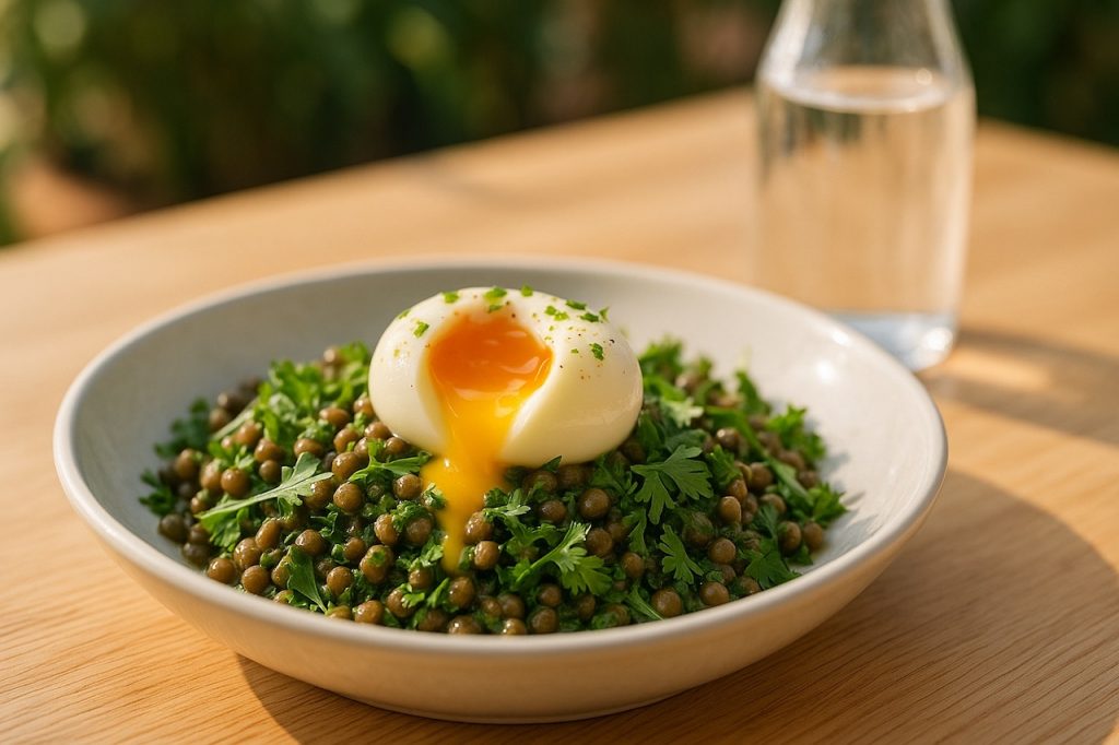 oeuf et lentille