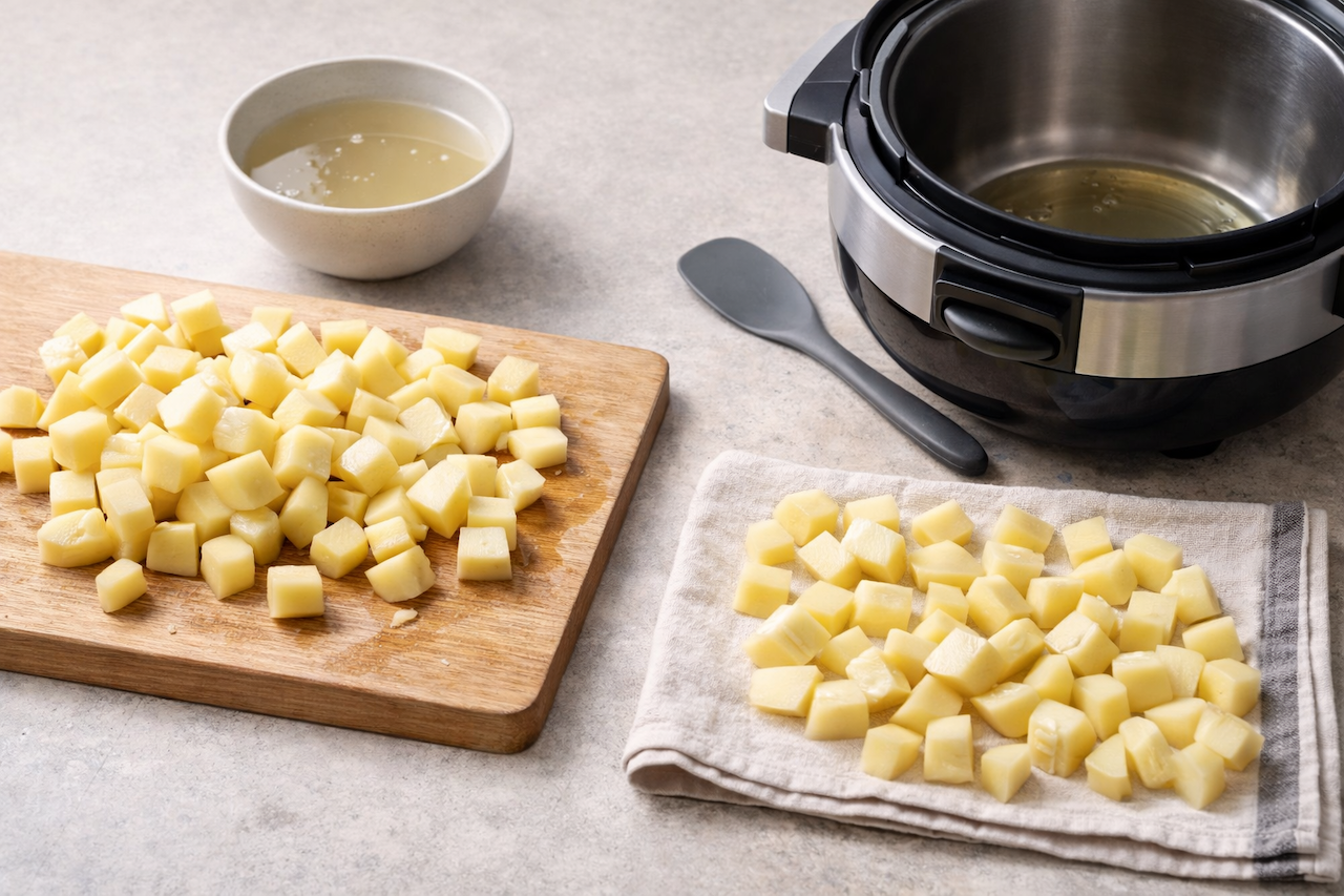 plat patate sautée au cookeo moulinex