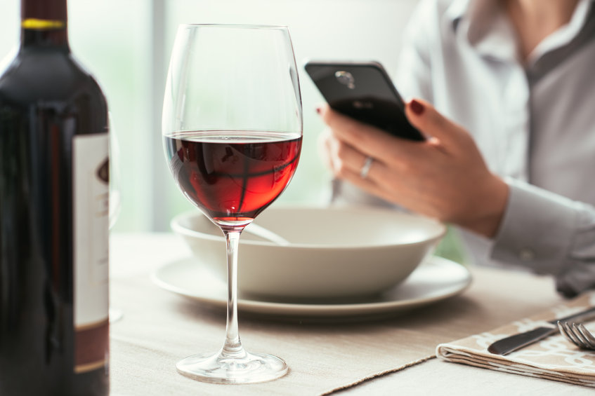 verre de vin application mobile