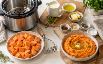 Purée de patate douce au Cookeo : simple, onctueuse et adaptable
